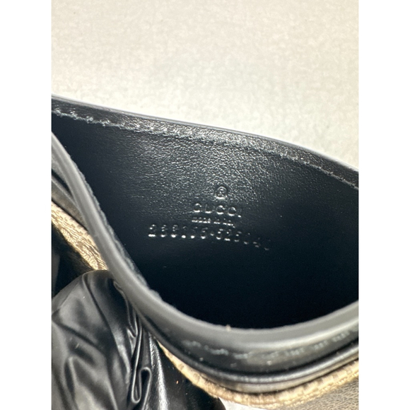 New Gucci Beige & Black Card Holder Wallet-With COA - Picture 3 of 7